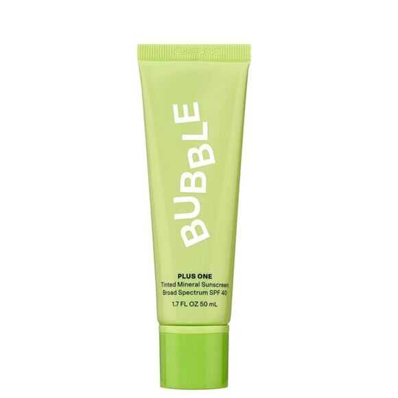 Bubble Skincare Plus One Tinted Mineral Sunscreen SPF 40 🌞 1.7 oz NIB - Picture 3 of 4